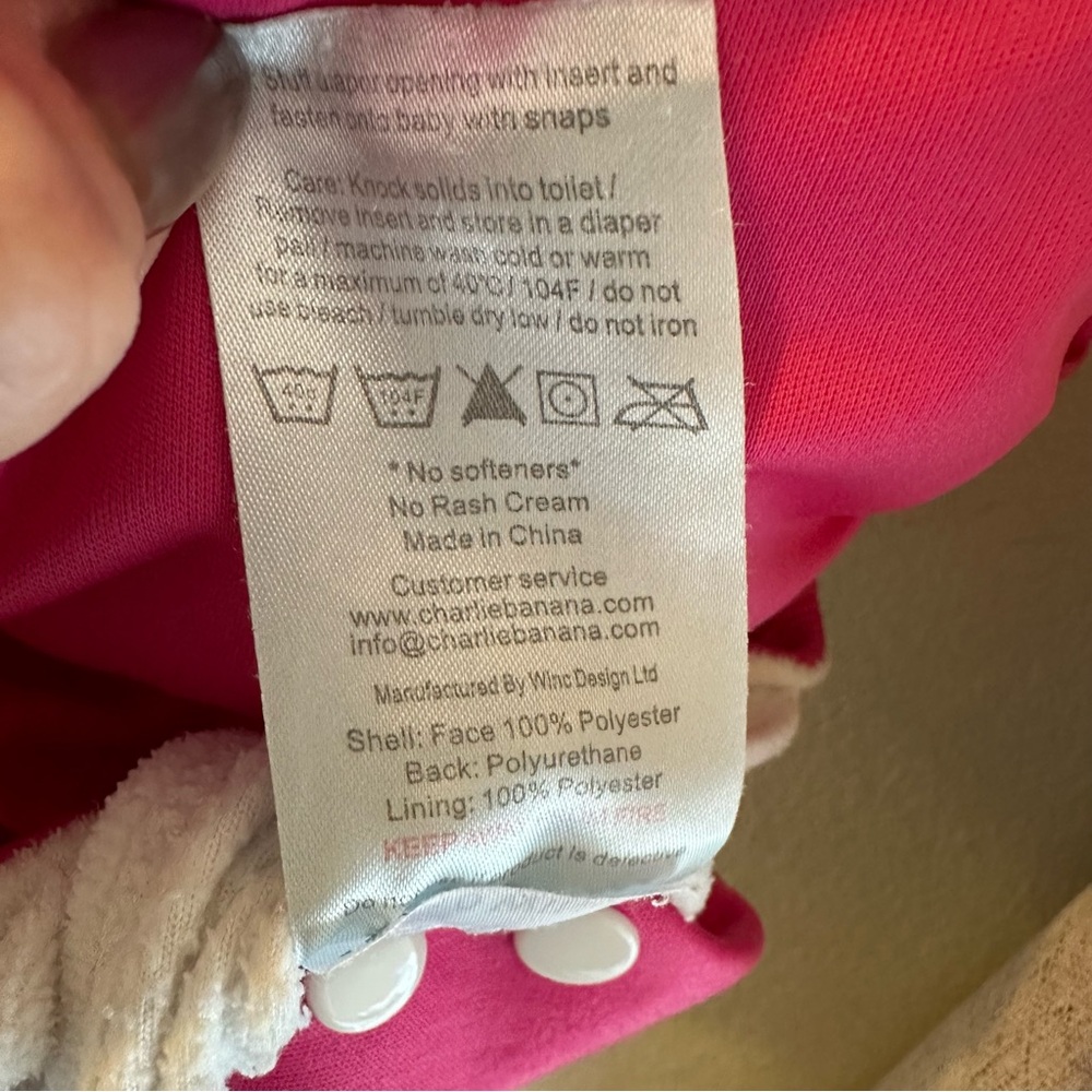 8 Assorted Cloth Diapers - Pink, Blue, Green, Cream - Picture 9 of 14